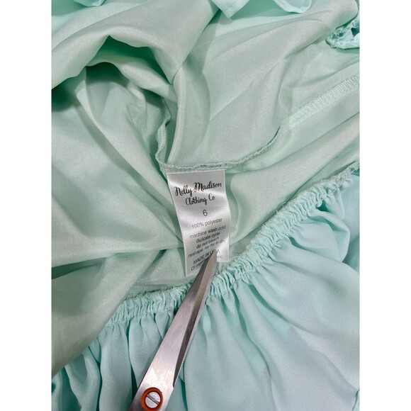Nelly Madison Girls Size 6 Mint Green Katie Dress! Handmade! - Picture 4 of 6